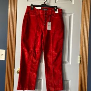 NWT Judy Blue Rust Colored Corduroy size 13